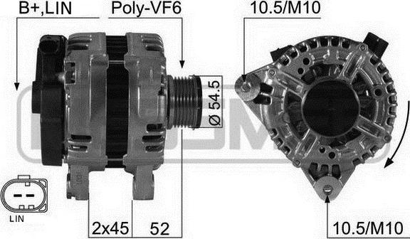 Wilmink Group WG2011892 - Генератор autospares.lv