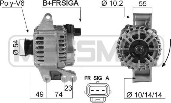 Wilmink Group WG2011814 - Генератор autospares.lv