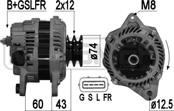 Wilmink Group WG2011310 - Генератор autospares.lv