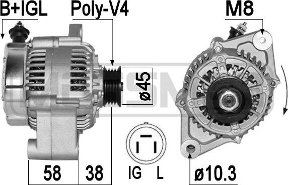 Wilmink Group WG2011291 - Генератор autospares.lv