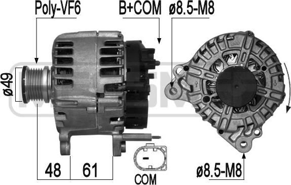 Wilmink Group WG2011243 - Генератор autospares.lv