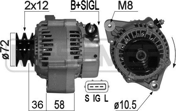 Wilmink Group WG2011208 - Генератор autospares.lv