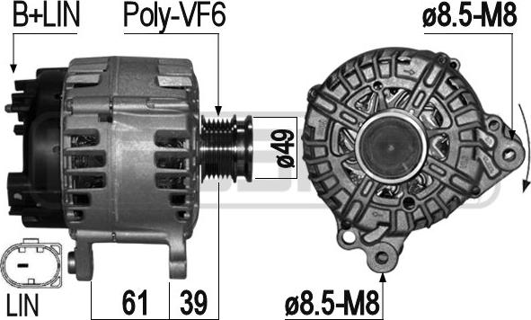 Wilmink Group WG2011234 - Генератор autospares.lv