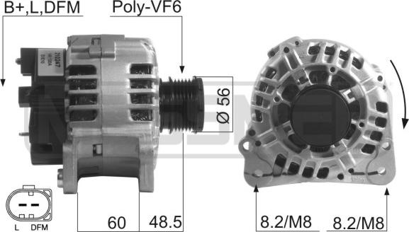 Wilmink Group WG2011711 - Генератор autospares.lv