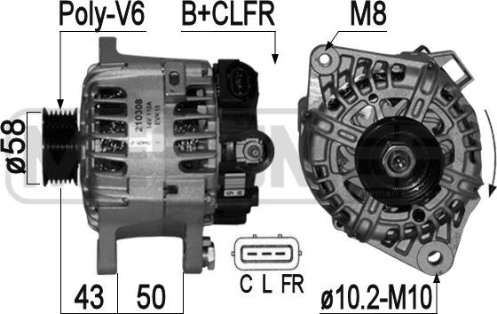 Wilmink Group WG2011771 - Генератор autospares.lv