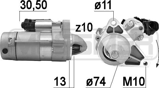 Wilmink Group WG2013499 - Стартер autospares.lv