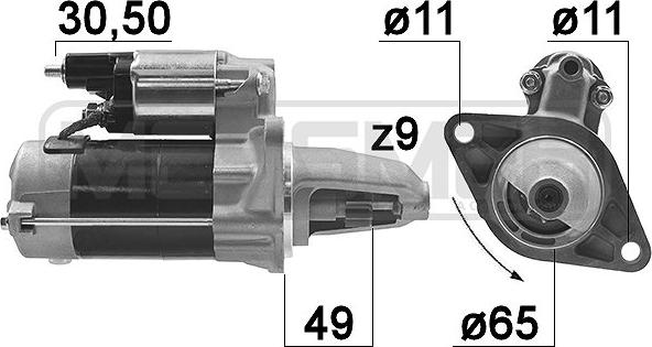 Wilmink Group WG2013542 - Стартер autospares.lv