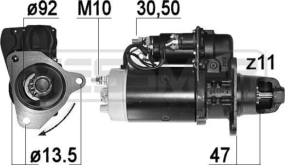 Wilmink Group WG2013579 - Стартер autospares.lv