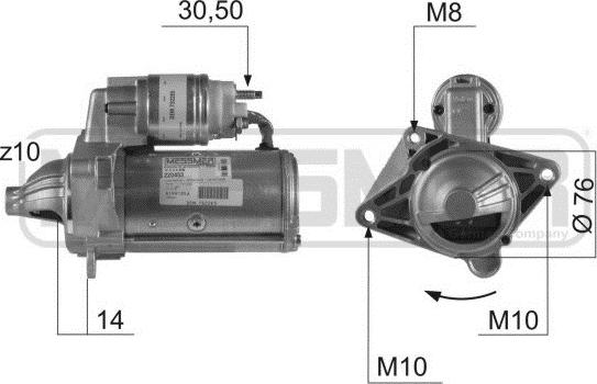 Wilmink Group WG2013014 - Стартер autospares.lv