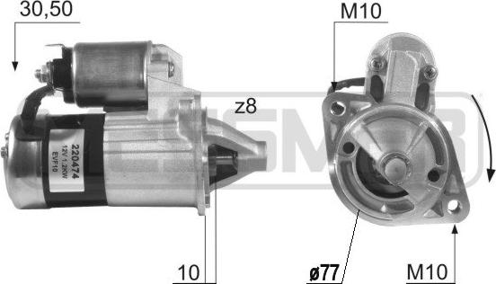 Wilmink Group WG2013033 - Стартер autospares.lv