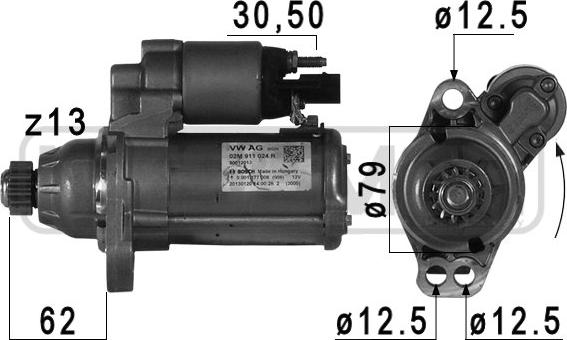 Wilmink Group WG2013352 - Стартер autospares.lv