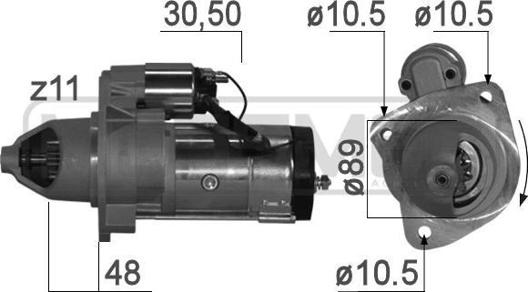 Wilmink Group WG2013357 - Стартер autospares.lv