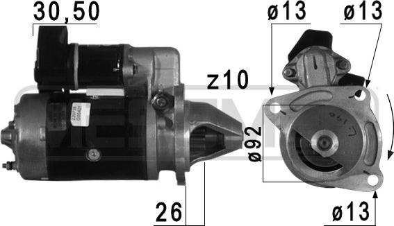 Wilmink Group WG2013301 - Стартер autospares.lv