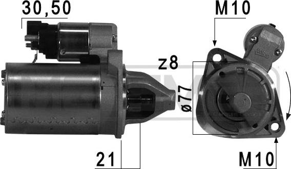 Wilmink Group WG2013308 - Стартер autospares.lv