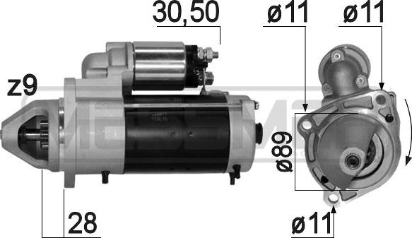 Wilmink Group WG2013374 - Стартер autospares.lv