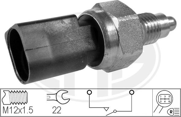 Wilmink Group WG2013743 - Датчик, переключатель, фара заднего хода autospares.lv