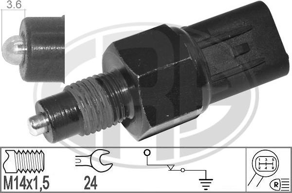 Wilmink Group WG2013770 - Датчик, переключатель, фара заднего хода autospares.lv