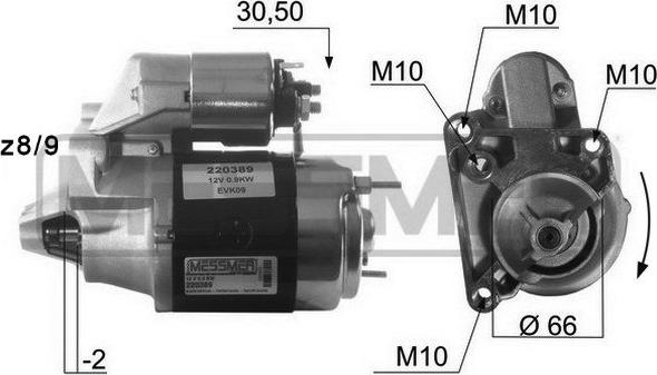 Wilmink Group WG2012936 - Стартер autospares.lv