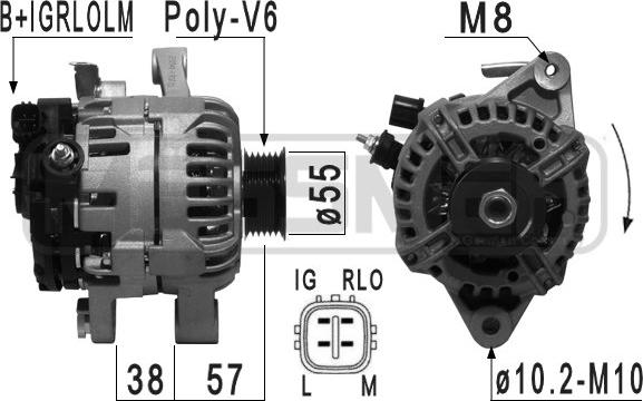 Wilmink Group WG2012407 - Генератор autospares.lv