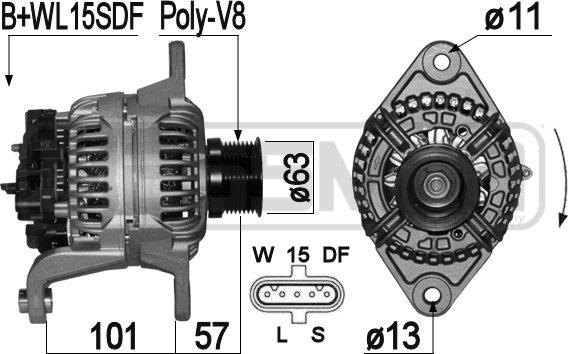 Wilmink Group WG2012434 - Генератор autospares.lv