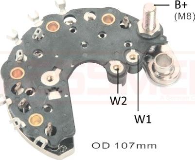 Wilmink Group WG2012557 - Выпрямитель, диодный мост, генератор autospares.lv