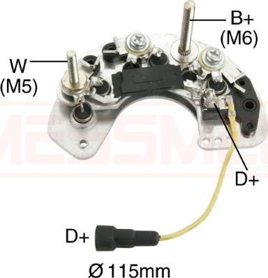 Wilmink Group WG2012522 - Выпрямитель, диодный мост, генератор autospares.lv