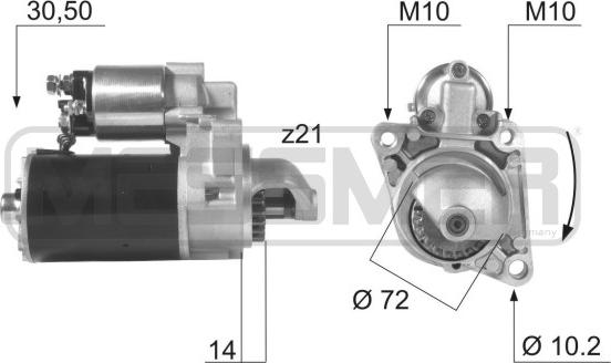 Wilmink Group WG2012696 - Стартер autospares.lv