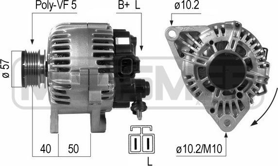 Wilmink Group WG2012106 - Генератор autospares.lv