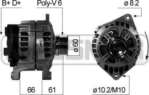 Wilmink Group WG2012131 - Генератор autospares.lv