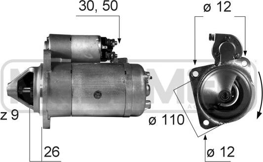 Wilmink Group WG2012855 - Стартер autospares.lv