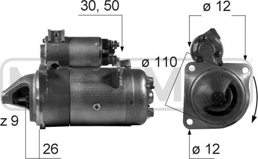 Wilmink Group WG2012863 - Стартер autospares.lv