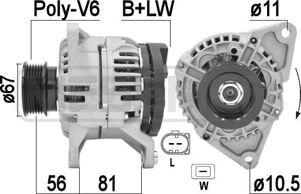 Wilmink Group WG2012396 - Генератор autospares.lv