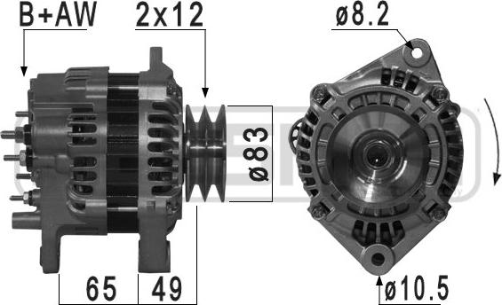 Wilmink Group WG2012374 - Генератор autospares.lv