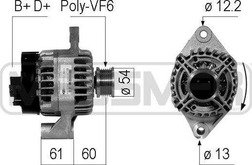 Wilmink Group WG2012224 - Генератор autospares.lv