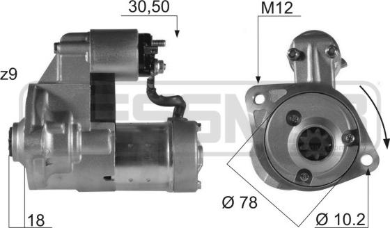 Wilmink Group WG2012711 - Стартер autospares.lv