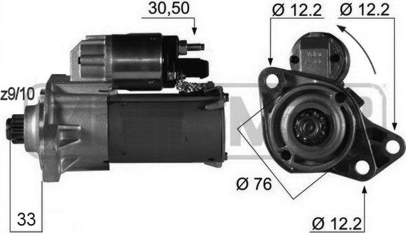 Wilmink Group WG2012717 - Стартер autospares.lv