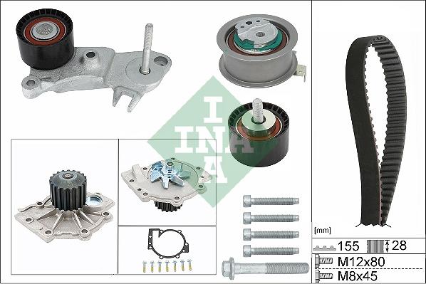 Wilmink Group WG2191566 - Водяной насос + комплект зубчатого ремня ГРМ autospares.lv