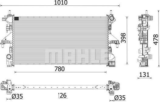 Wilmink Group WG2193157 - Радиатор, охлаждение двигателя autospares.lv