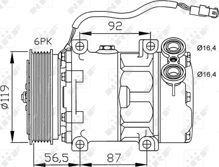 Wilmink Group WG2159290 - Компрессор кондиционера autospares.lv