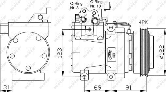 Wilmink Group WG2159207 - Компрессор кондиционера autospares.lv