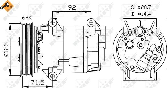 Wilmink Group WG2159218 - Компрессор кондиционера autospares.lv