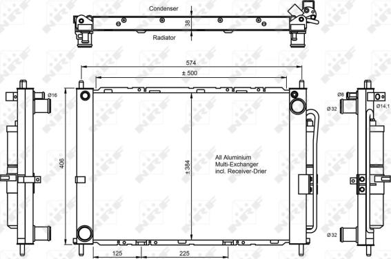 Wilmink Group WG2160523 - Конденсатор кондиционера autospares.lv