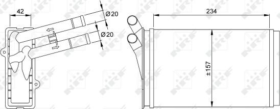 Wilmink Group WG2161900 - Теплообменник, отопление салона autospares.lv