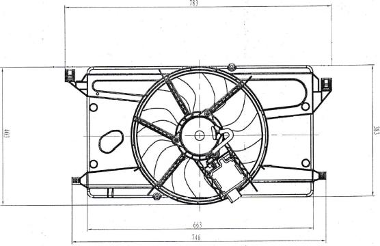 Wilmink Group WG2161699 - Вентилятор, охлаждение двигателя autospares.lv