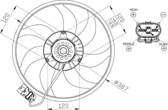 Wilmink Group WG2161734 - Вентилятор, охлаждение двигателя autospares.lv