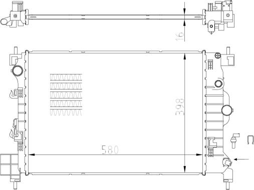 Wilmink Group WG2162173 - Радиатор, охлаждение двигателя autospares.lv