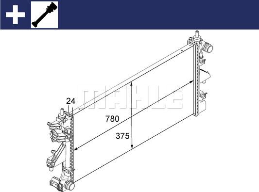 Wilmink Group WG2184093 - Радиатор, охлаждение двигателя autospares.lv