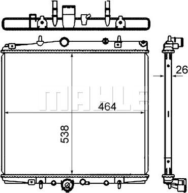 Wilmink Group WG2184064 - Радиатор, охлаждение двигателя autospares.lv