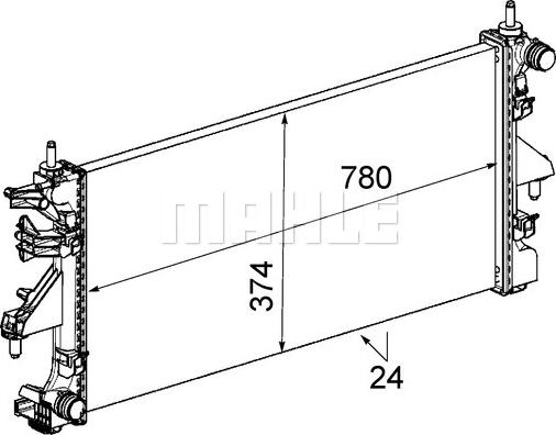 Wilmink Group WG2184100 - Радиатор, охлаждение двигателя autospares.lv