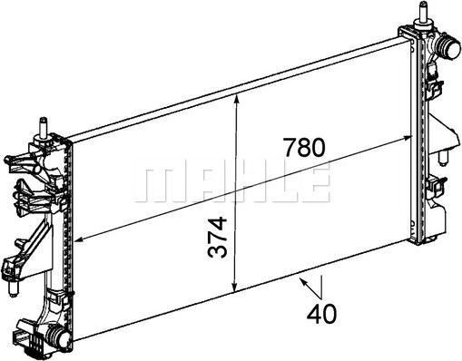 Wilmink Group WG2184101 - Радиатор, охлаждение двигателя autospares.lv